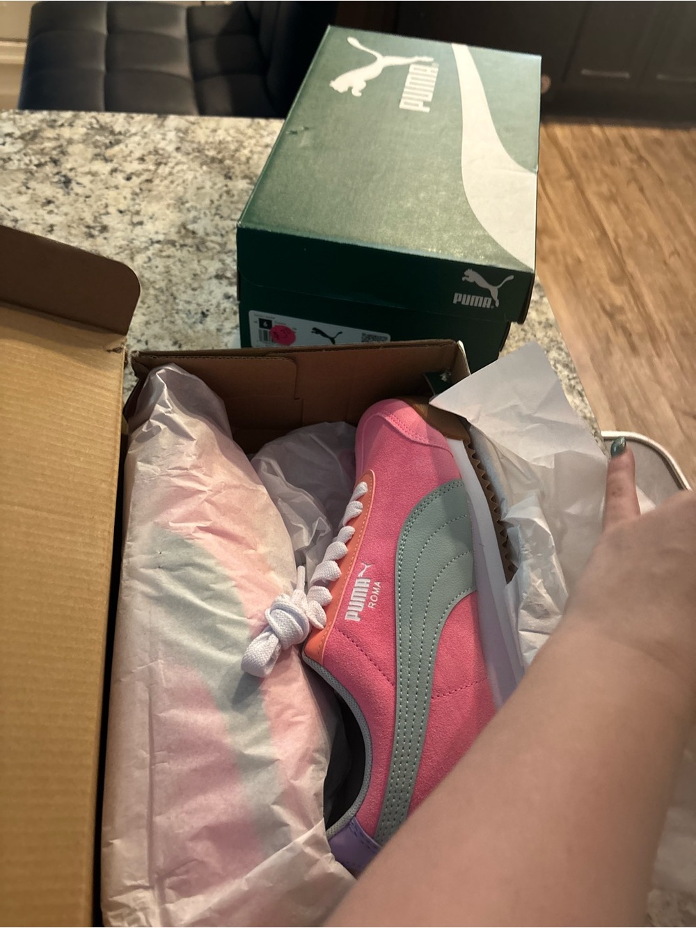 Puma Pink and Gray Women’s Casual Sneakers